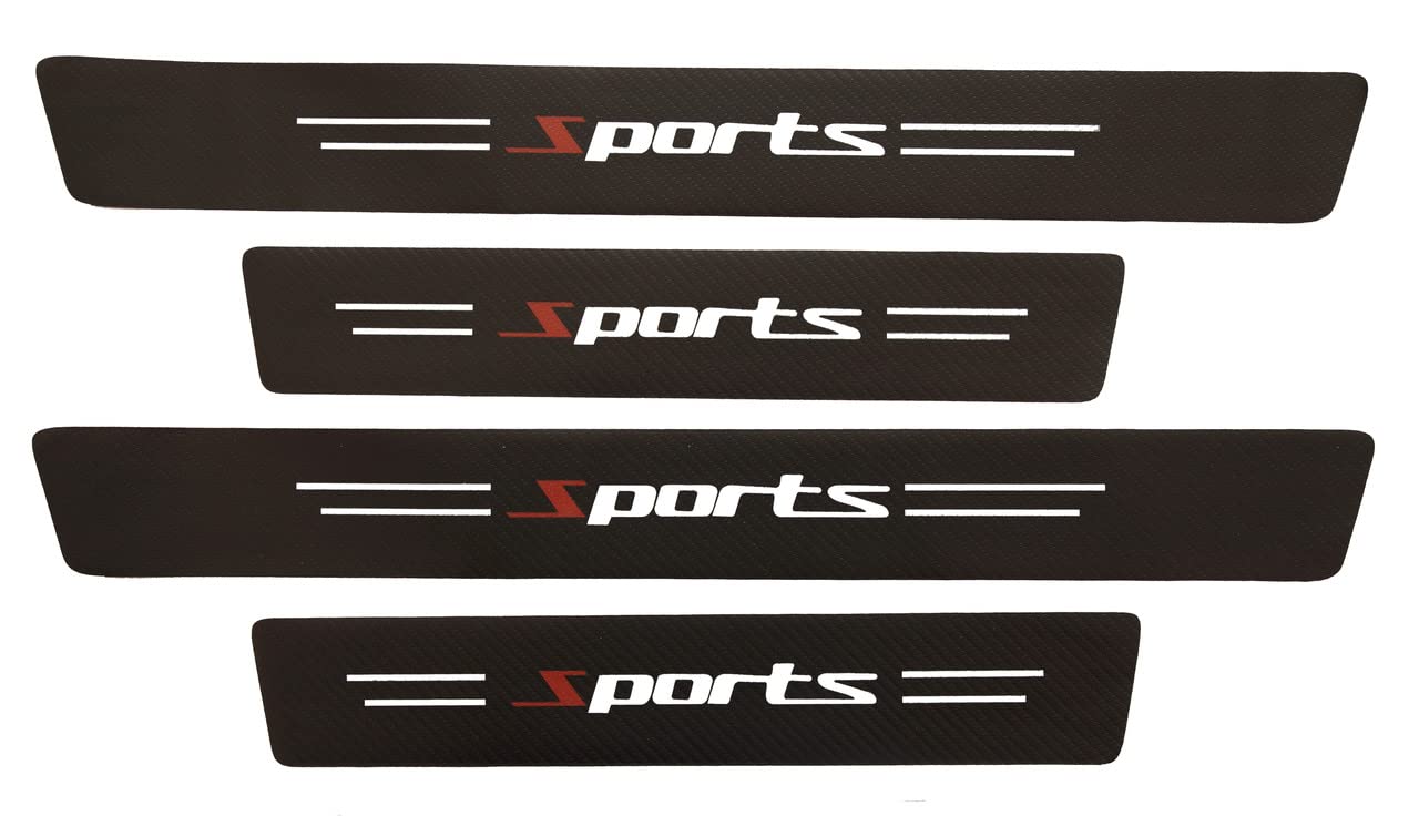 Emblaze - Carbon Fiber Door Sill Protector 8Pcs