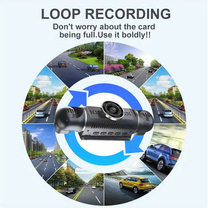 4K Quad-channel Car Dashboard Camera with 360° With Night Vision